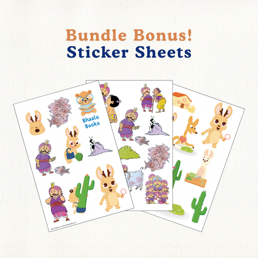 Two bilingual Telugu-English story board books from Bhaalu Books