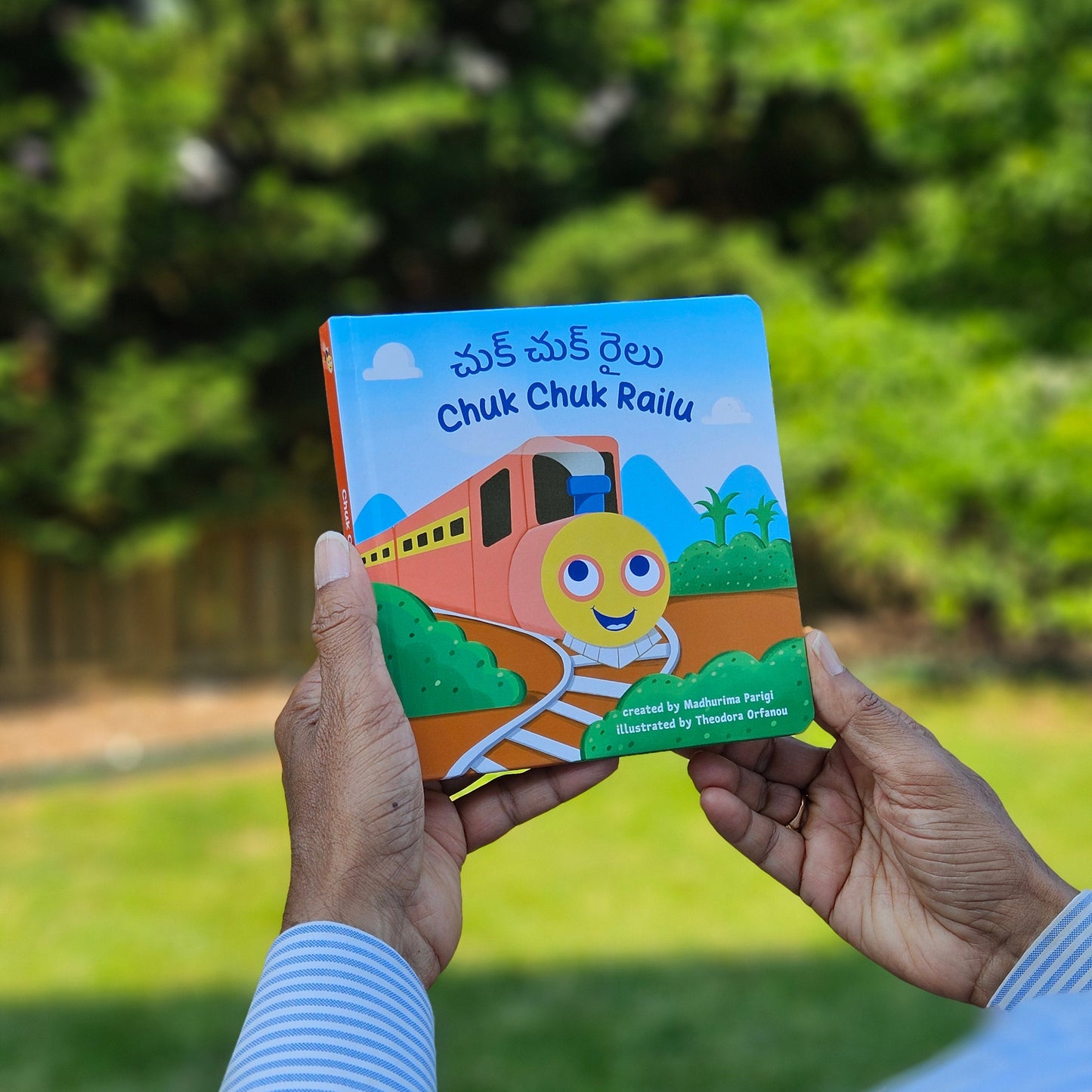 PRE-ORDER: Chuk Chuk Railu: Bilingual Telugu-English Board Book for Kids