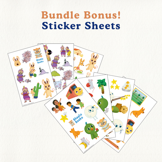 The Everything Telugu Bundle (7 Board Books, Magnets & Flashcards)